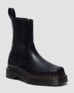 Amaayah Lo Leather Boots in Black