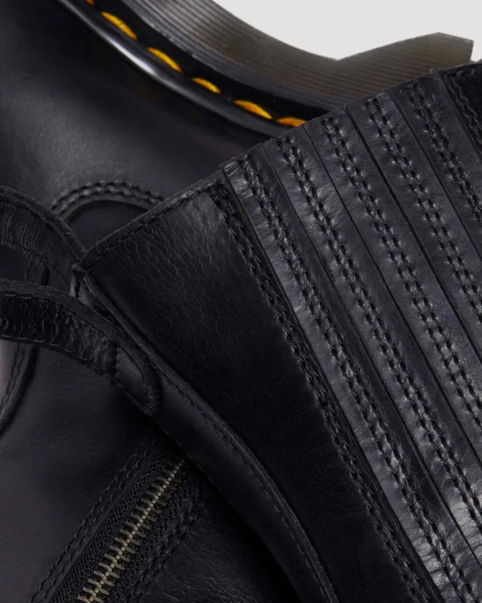 Amaayah Lo Leather Boots in Black