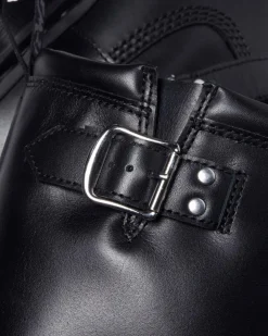 Anistone Hi Leather Biker Boots in Black