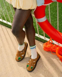 Archive fisherman suede sandals in Natural Tan