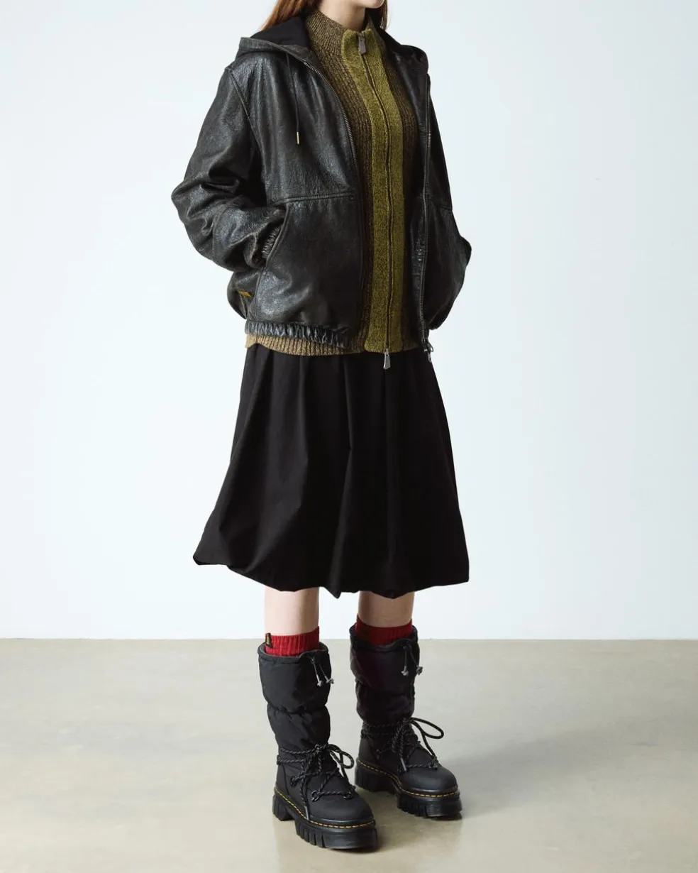 Audrick Hi Puffer Boots in Black