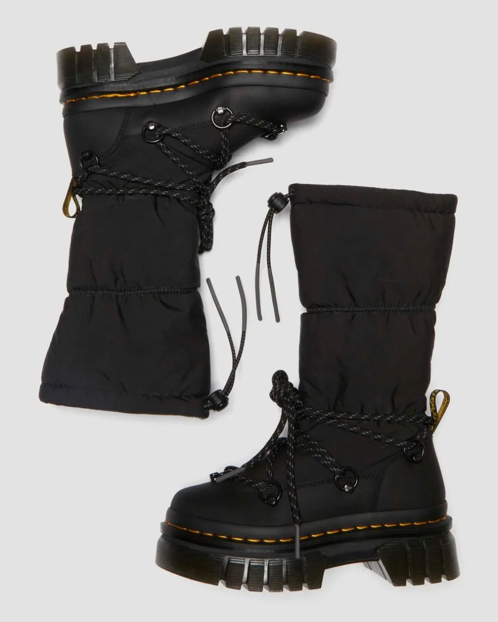 Audrick Hi Puffer Boots in Black