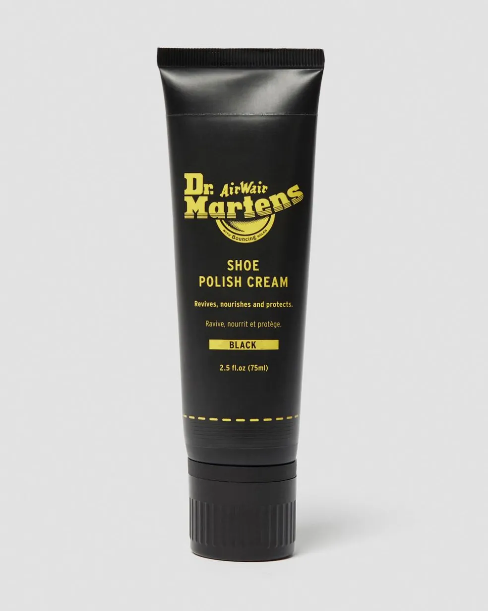Black Shoe Polish Cream 75ml Tube in Black