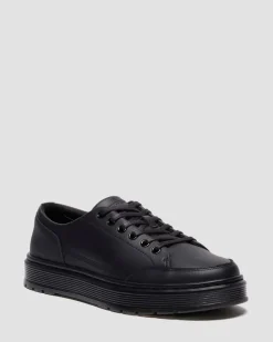 BROOKLINE 6-EYE NAPPA LEATHER SHOES in Black