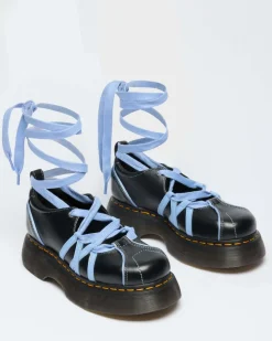 Buzz Ballerina Gloss Leather Shoes in Black