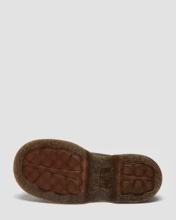 Buzz 5-eye Grizzly leather shoes in Dark Brown