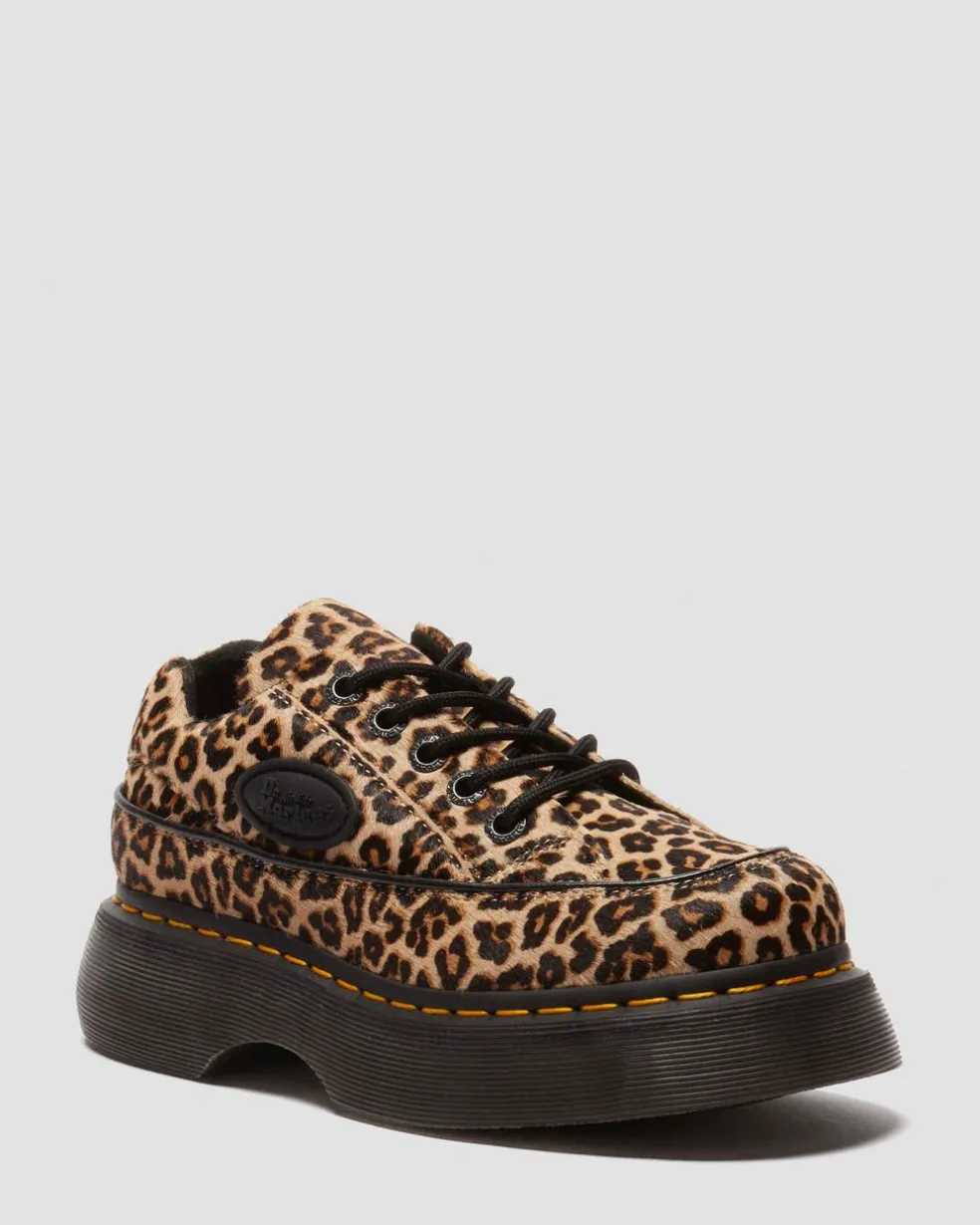 Buzz 5-eye leopard shoes in Light Tan