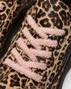 Buzz 5-eye leopard shoes in Light Tan