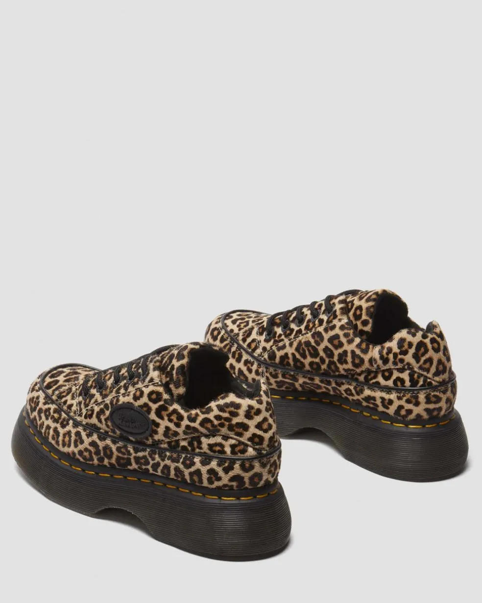 Buzz 5-eye leopard shoes in Light Tan