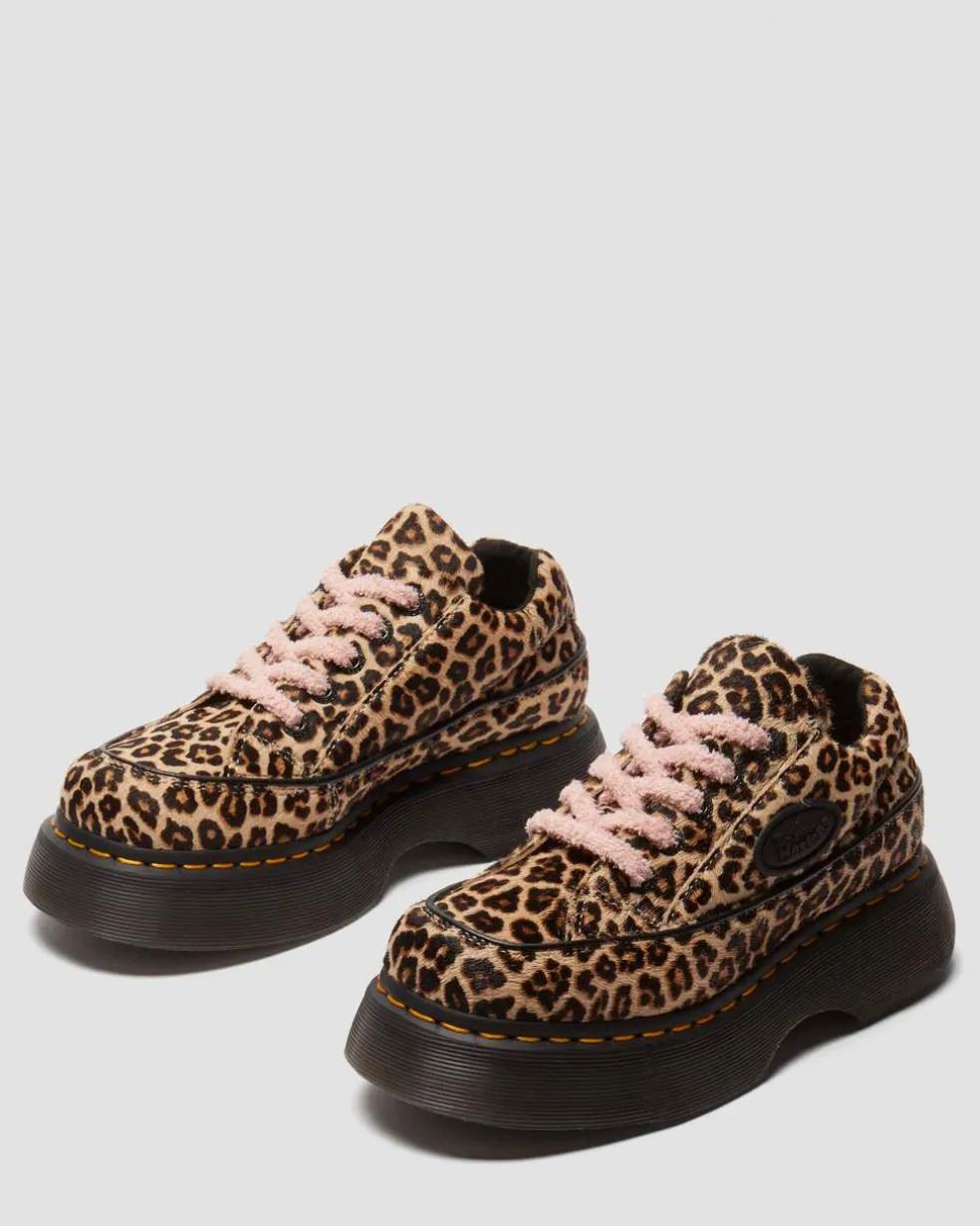 Buzz 5-eye leopard shoes in Light Tan