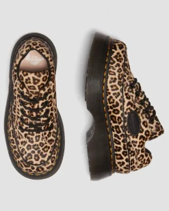 Buzz 5-eye leopard shoes in Light Tan
