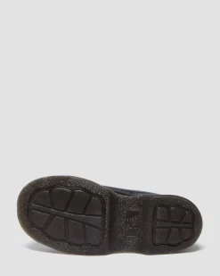 Buzz 5-eye Milled Nappa Leather Shoes in Black Milled Nappa