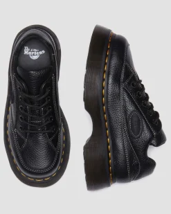 Buzz 5-eye Milled Nappa Leather Shoes in Black Milled Nappa