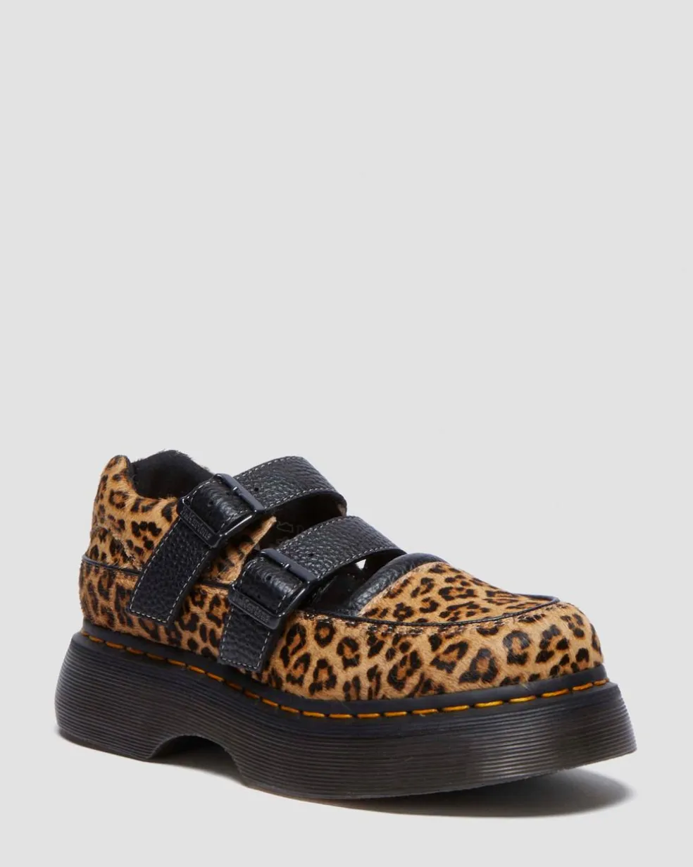 Buzz leopard Mary Jane shoes in Light Tan