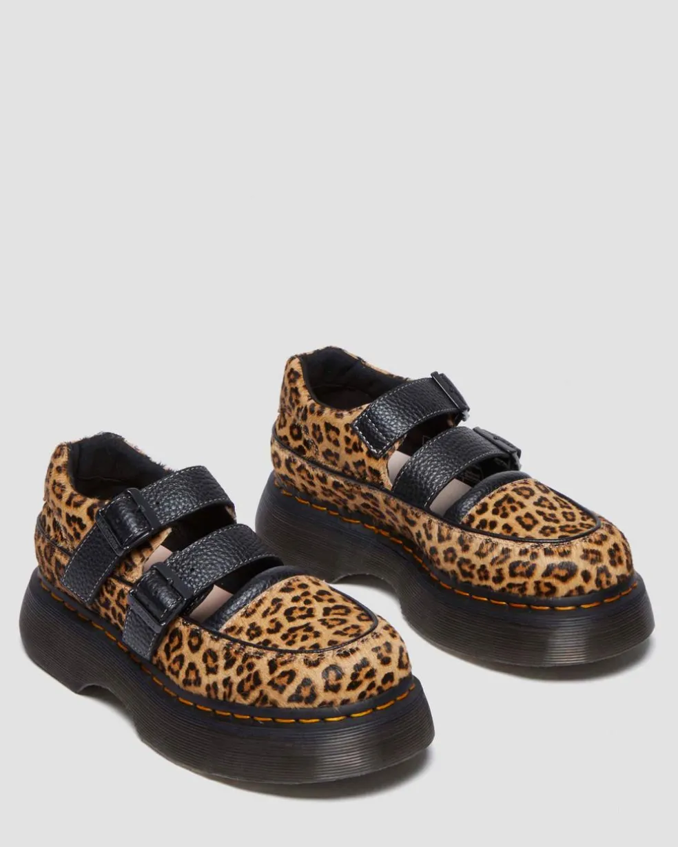 Buzz leopard Mary Jane shoes in Light Tan