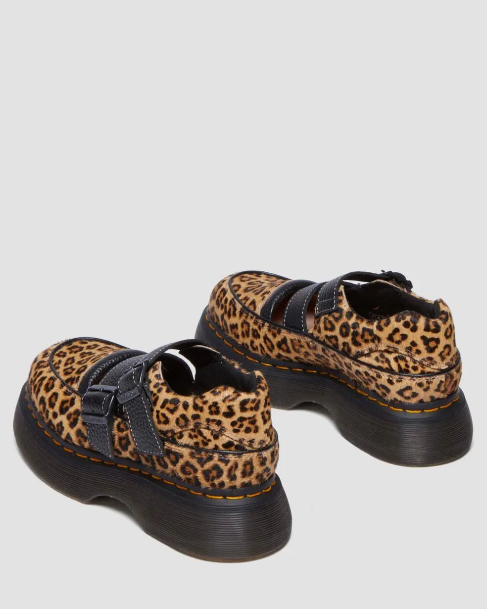 Buzz leopard Mary Jane shoes in Light Tan
