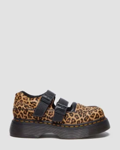 Buzz leopard Mary Jane shoes in Light Tan