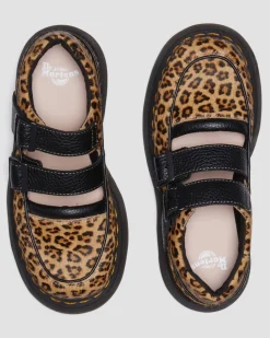 Buzz leopard Mary Jane shoes in Light Tan