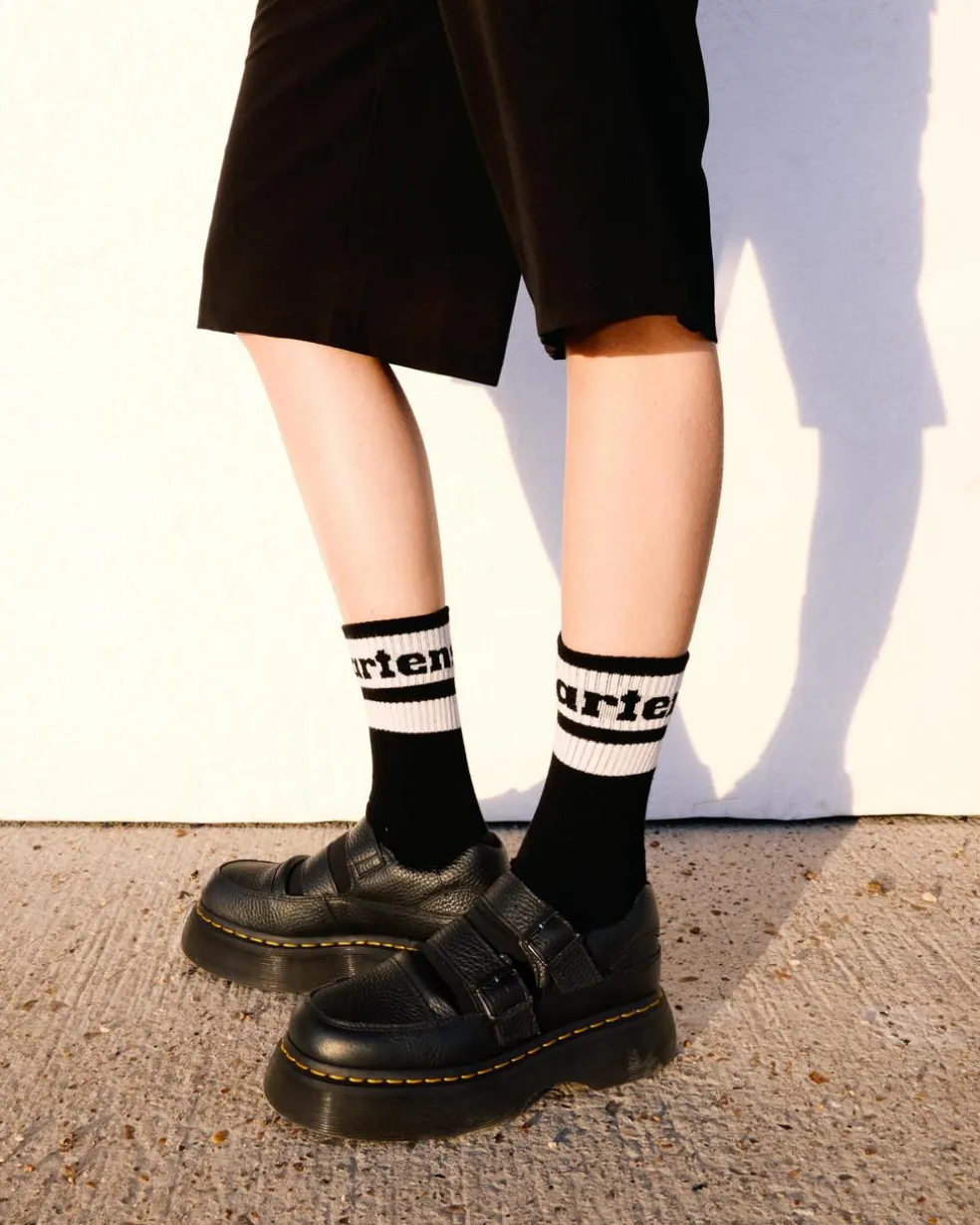 Buzz milled nappa leather Mary Jane shoes in Black Milled Nappa