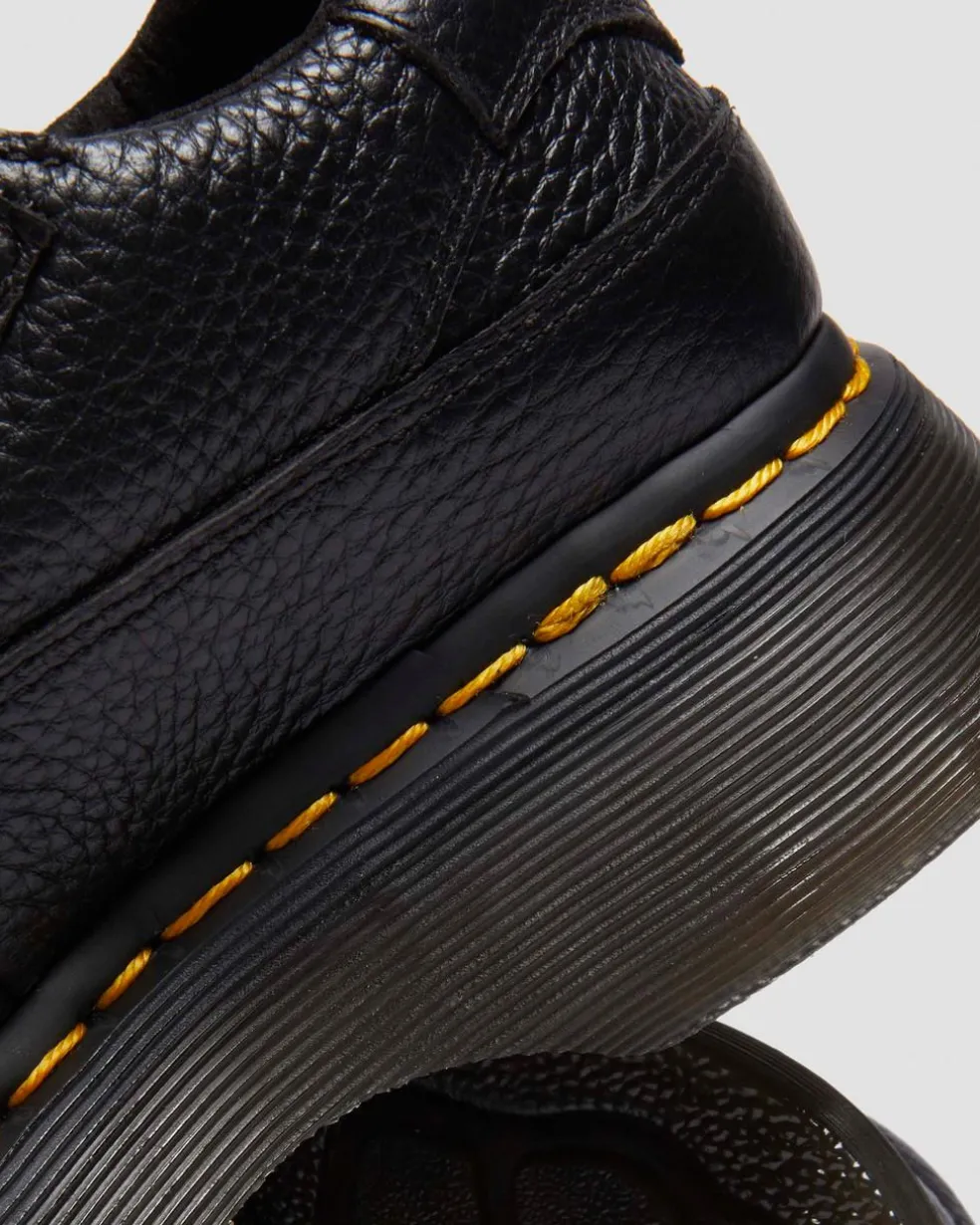 Buzz milled nappa leather Mary Jane shoes in Black Milled Nappa