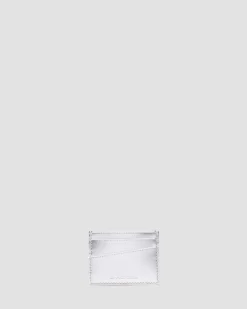 Cardholder II Card Holder Silver Metallic Patent Lamper in Silver Metallic