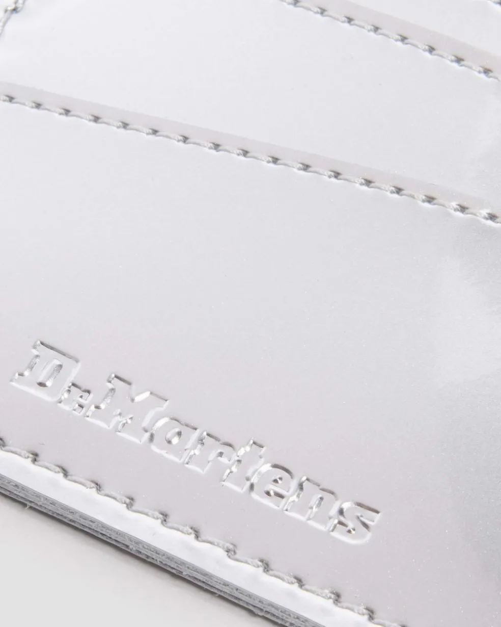 Cardholder II Card Holder Silver Metallic Patent Lamper in Silver Metallic
