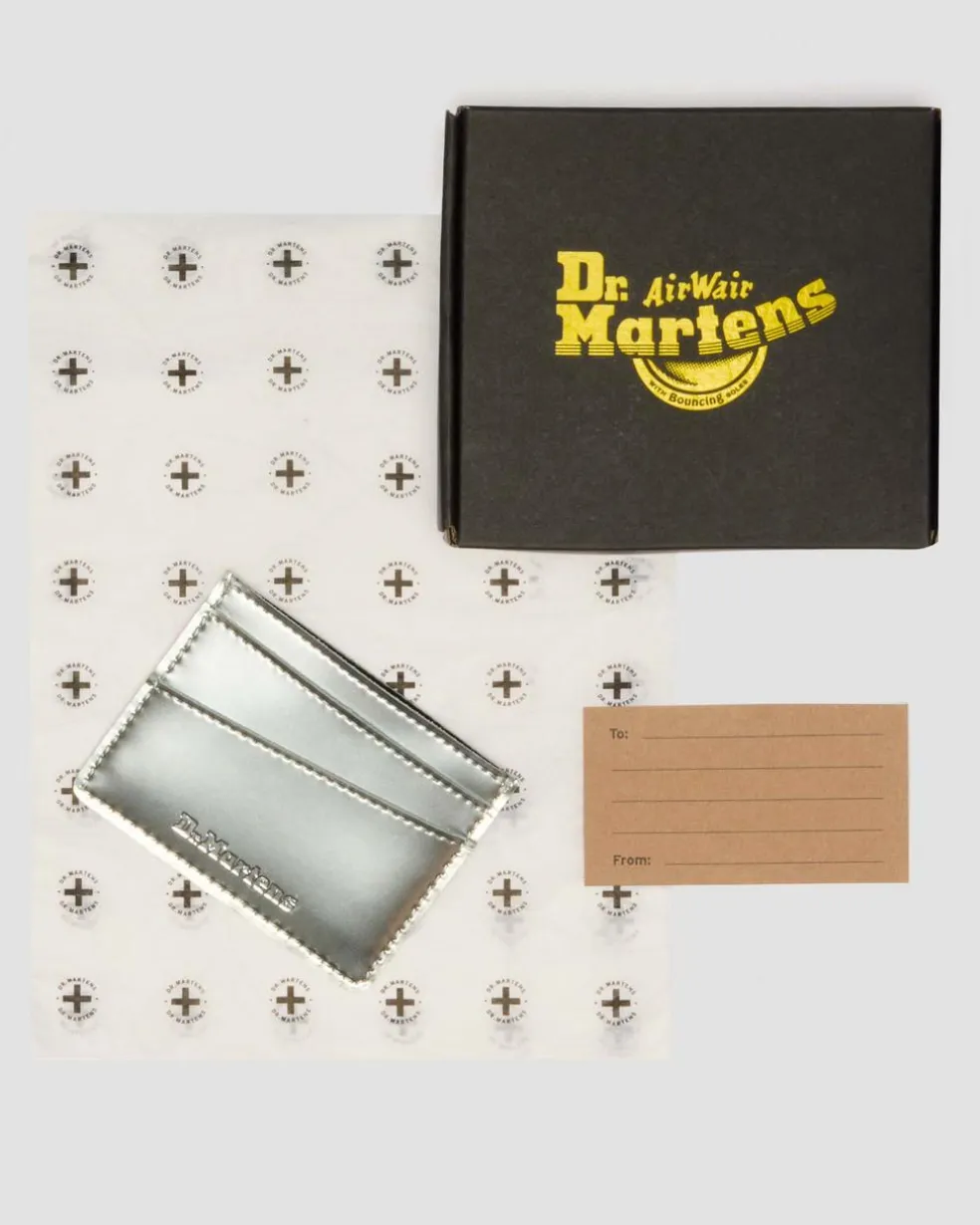 Cardholder II Card Holder Silver Metallic Patent Lamper in Silver Metallic