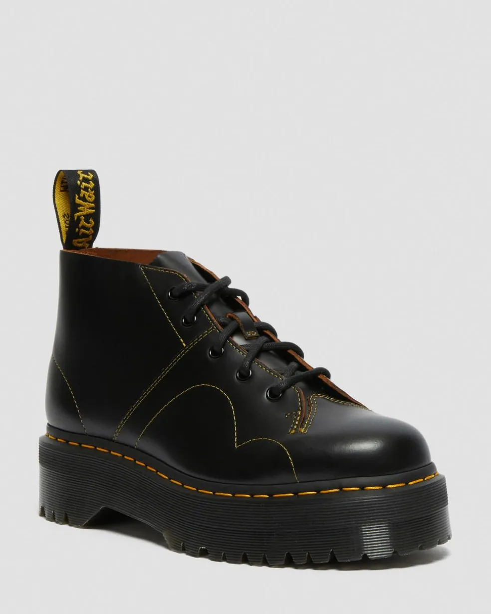Church Platform Monkey Boots in Black