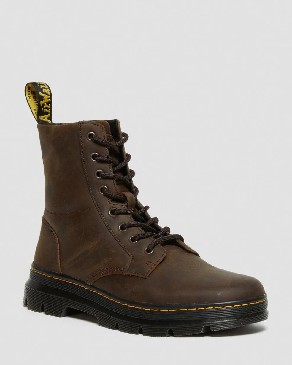 Combs Crazy Horse Leather Casual Boots in Brown