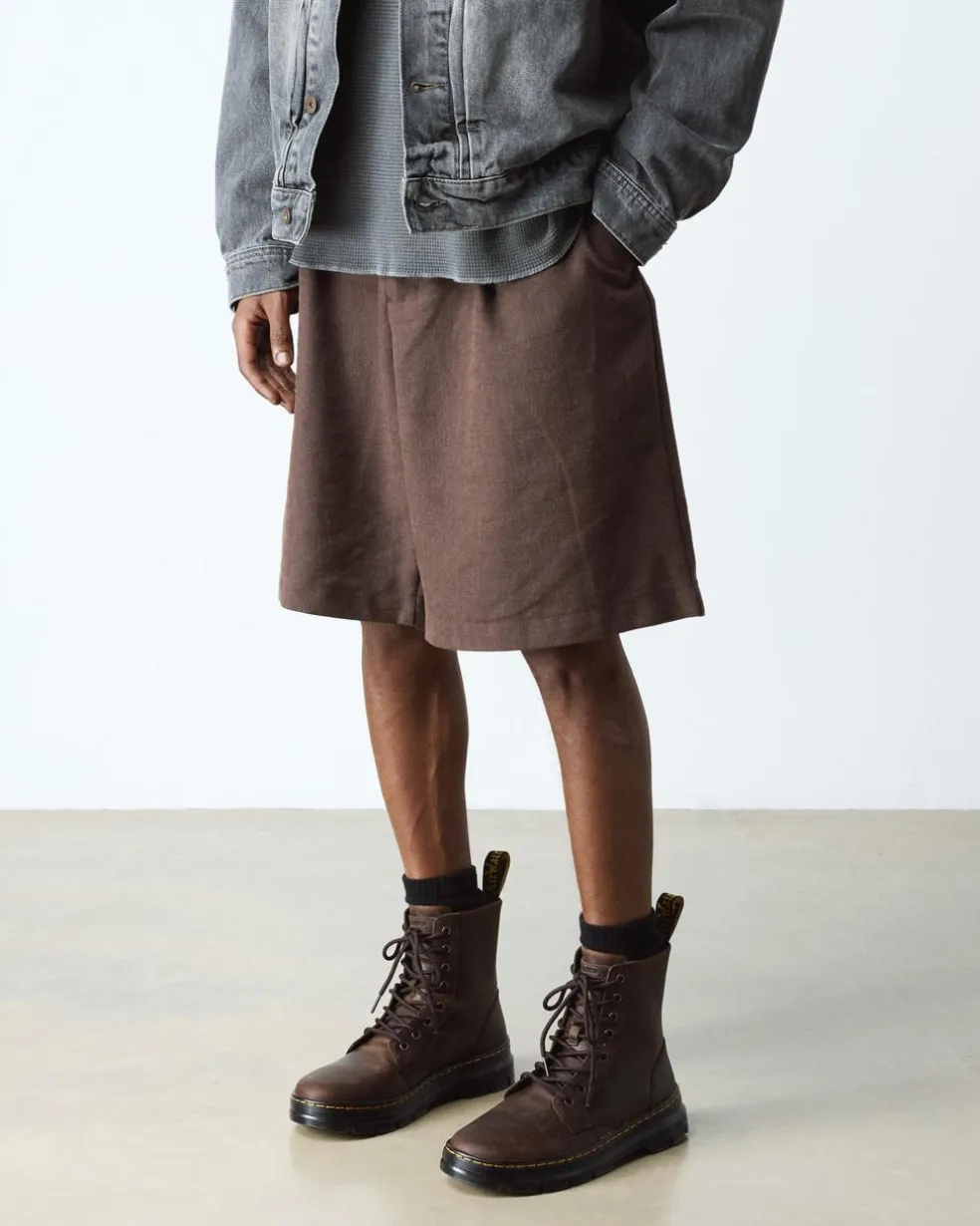 Combs Crazy Horse Leather Casual Boots in Brown