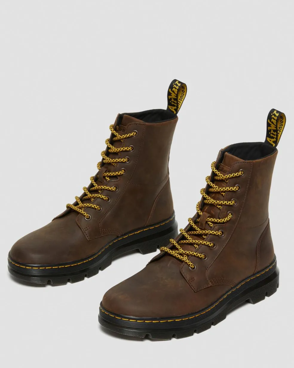 Combs Crazy Horse Leather Casual Boots in Brown