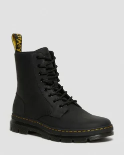 Combs Leather Casual Boots in Black