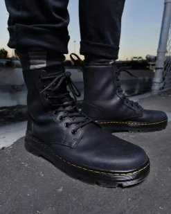 Combs Leather Casual Boots in Black