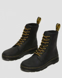 Combs Leather Casual Boots in Black