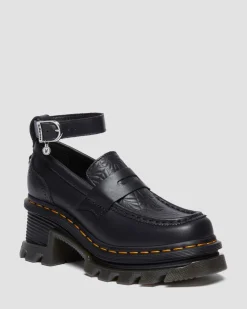 CORRAN WEDNESDAY HEELED LOAFERS&nbsp; in Black