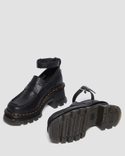 CORRAN WEDNESDAY HEELED LOAFERS in Black