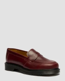 Delapre Penny Loafers in Burgundy