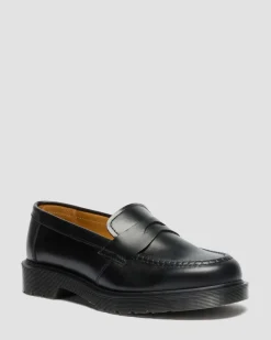 Delapre Penny Loafers in Black