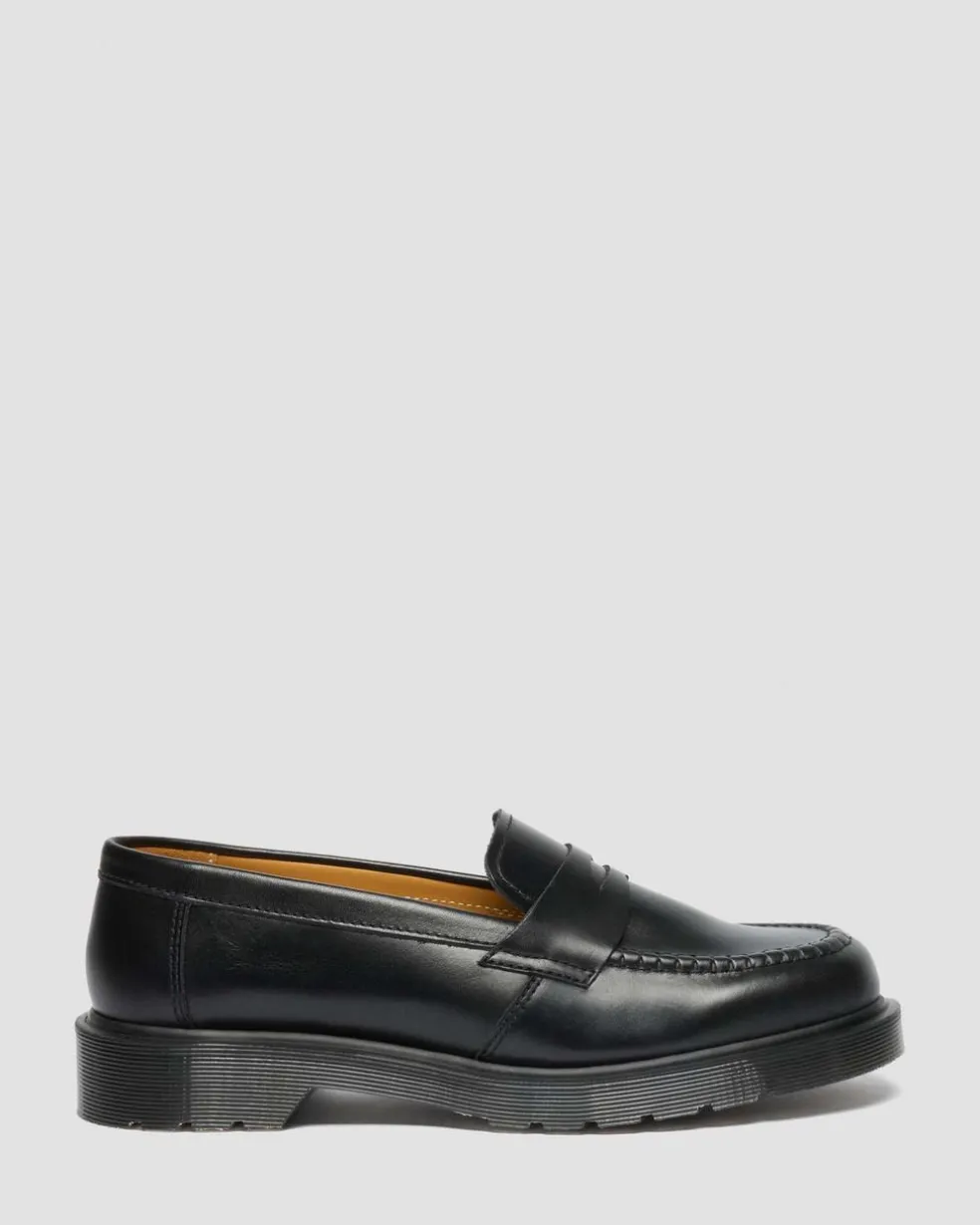 Delapre Penny Loafers in Black
