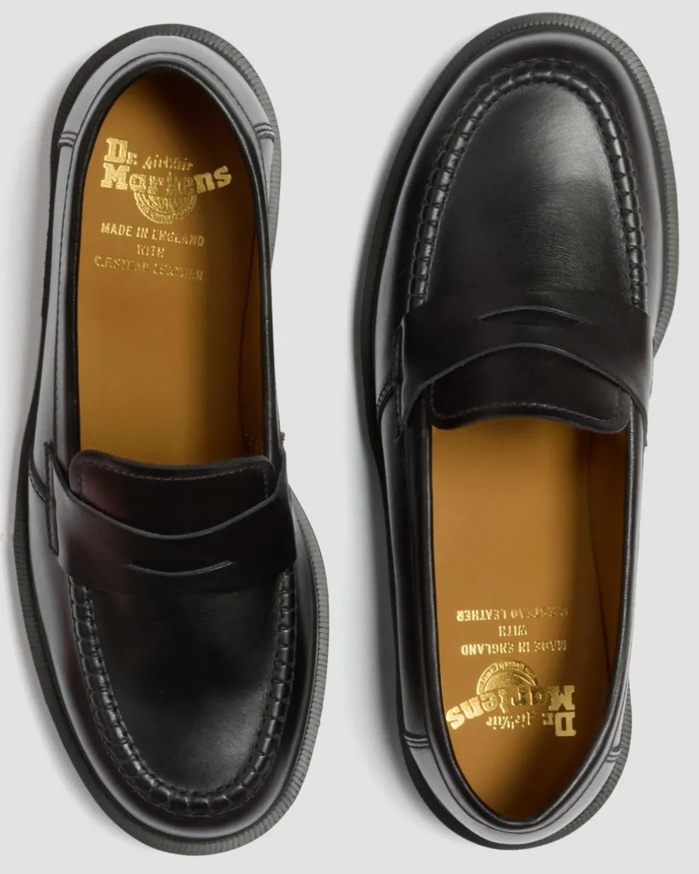 Delapre Penny Loafers in Black