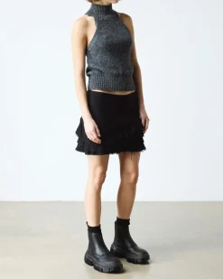 DMXL Zip Chelsea leather boots in Black
