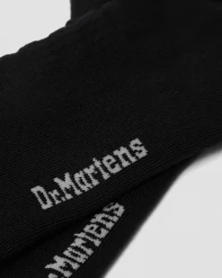 Double Doc Cotton Blend Socks in Black