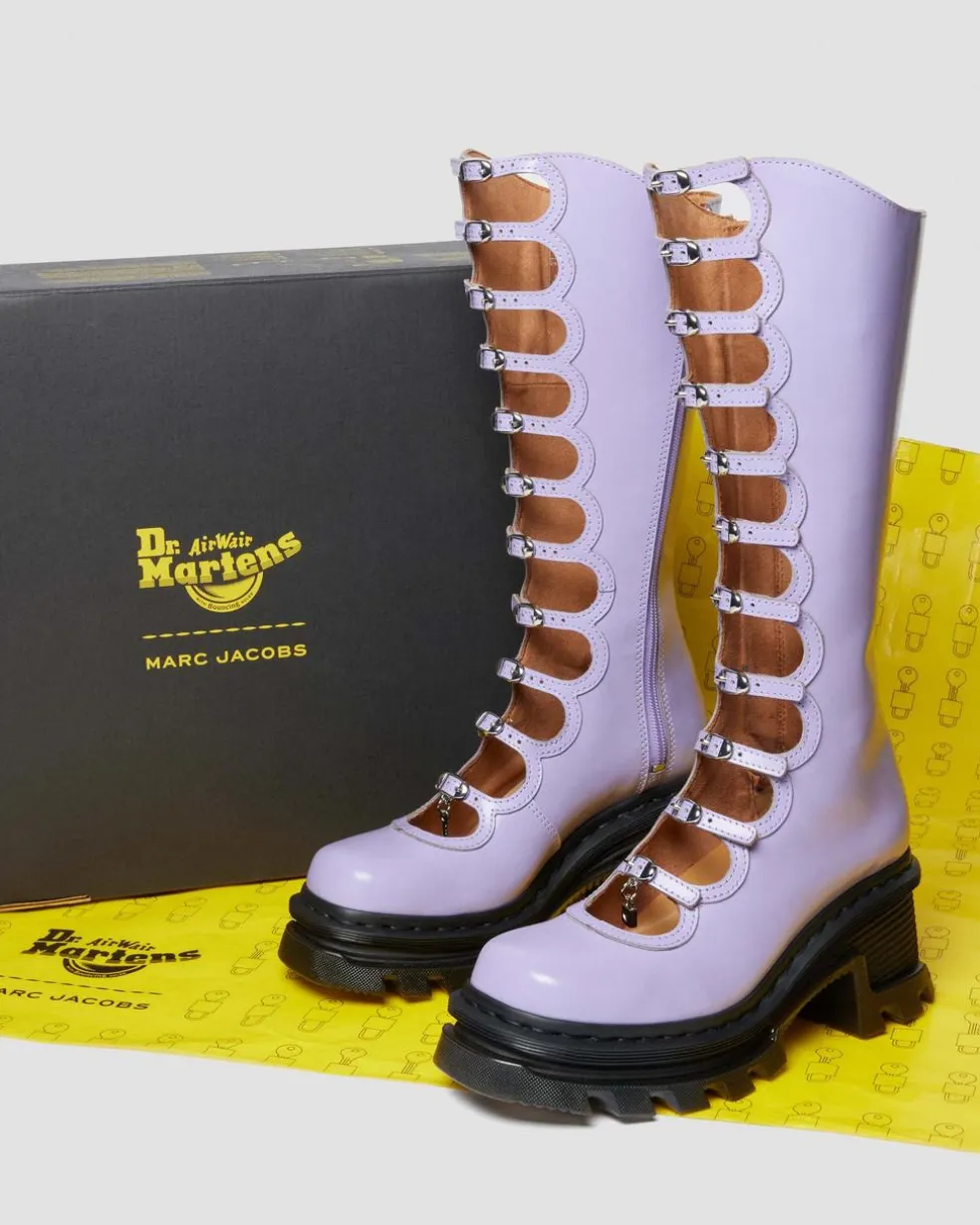 Dr. Martens x Marc Jacobs Kiki Boots in Bright Lavender