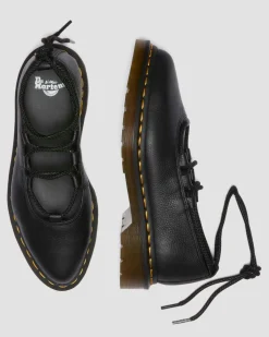 Elphie II Virginia leather ballet flats in Black