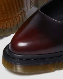 Elphie Mary Jane Leather shoes in Cherry Red Arcadia