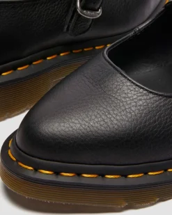 Elphie Virginia leather Mary Jane shoes in Black