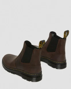 Embury Crazy Horse Leather Casual Boots in Brown