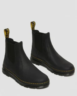 Embury Leather Casual Chelsea Boots in Black