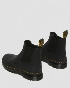Embury Leather Casual Chelsea Boots in Black