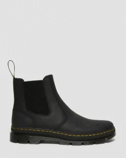 Embury Leather Casual Chelsea Boots in Black